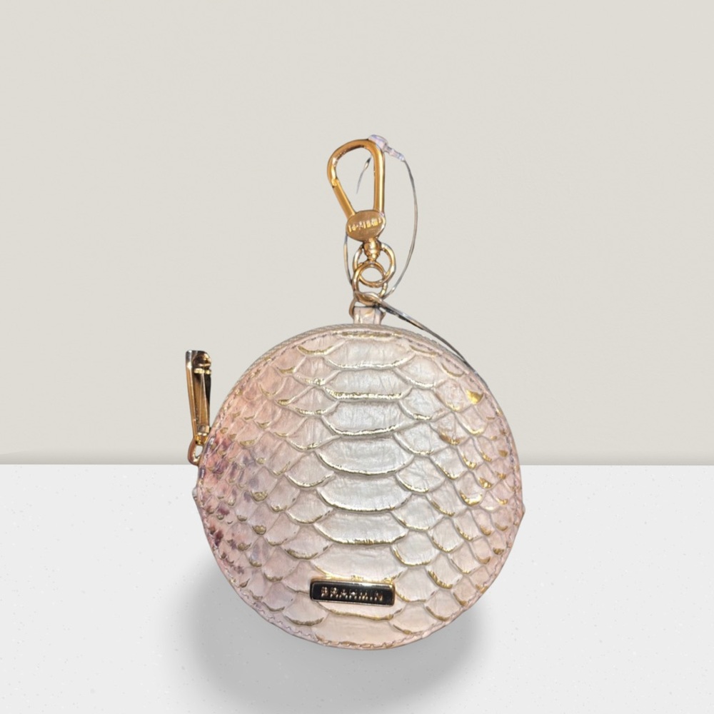 Brahmin Gold and Pink Key Holder
